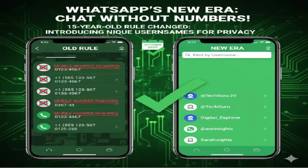 WhatsApp Ends 15-Year Rule: Chat via Username, No Phone Number Needed