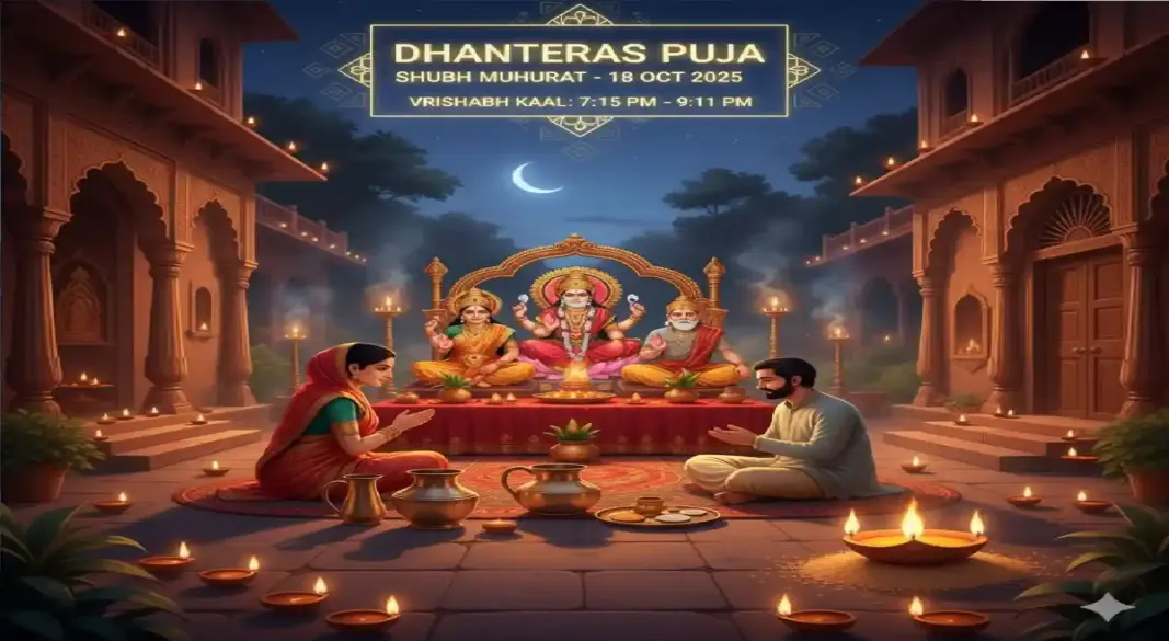 Dhanteras 2025 Puja Muhurat Complete Vidhi, and Yama Deep Daan Ritual
