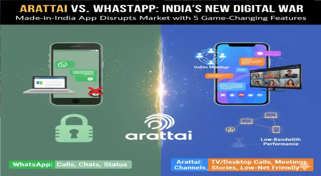 Made-in-India Arattai App Challenges WhatsApp with TV Video Calling