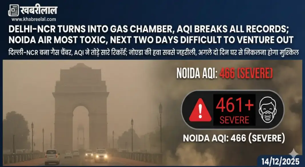 delhi ncr air pollution severe aqi 461 gas chamber noeda worst hit health advisory