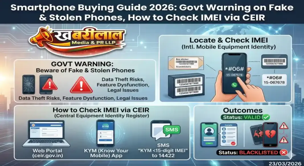 smartphone buying guide fake stolen phone imei ceir check cyber crime alert