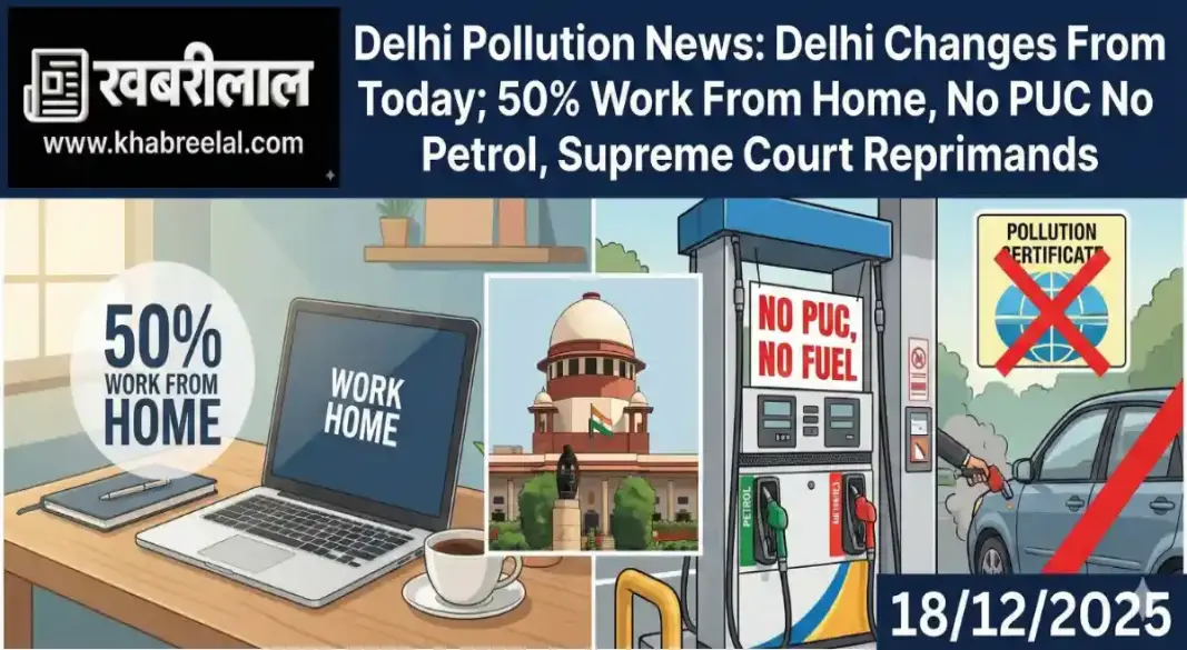 Delhi Pollution Crisis Strict New Rules and 50 Percent Work From Home