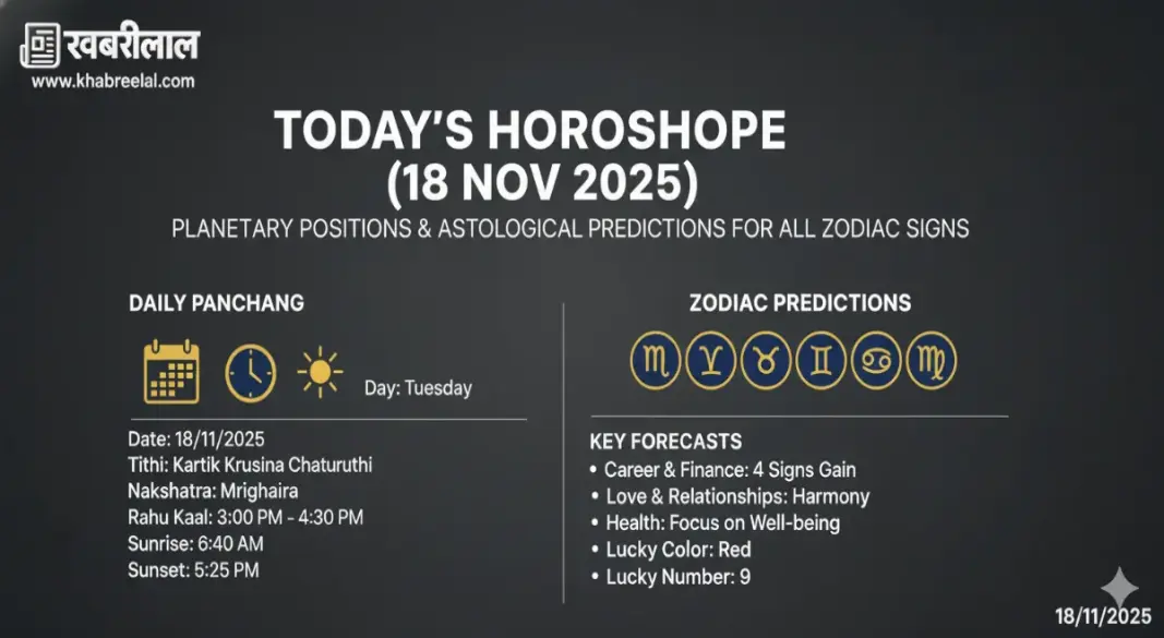 aaj ka rashifal horoscope 18 november 2025 tuesday