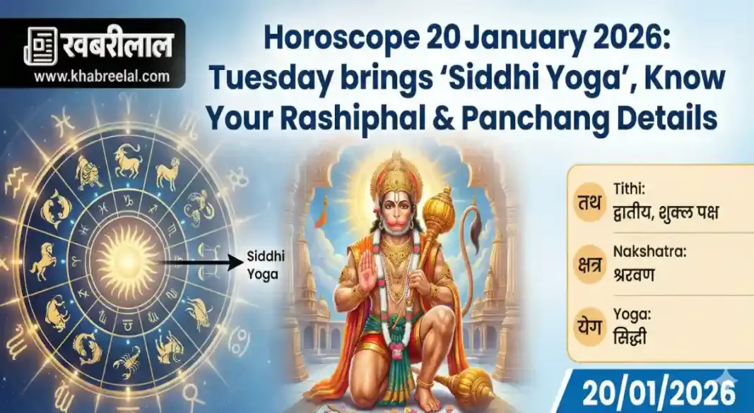 daily horoscope 20 january 2026 tuesday panchang rashifal hanuman puja lucky zodiacs