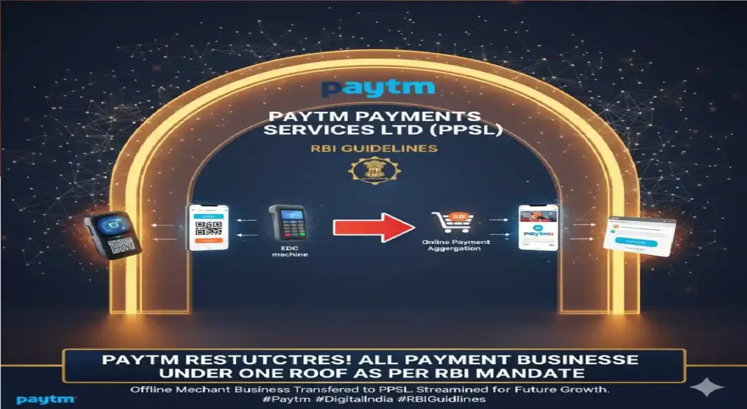 paytm restructures offline payment business transfers to subsidiary ppsl to comply with rbi guidelines
