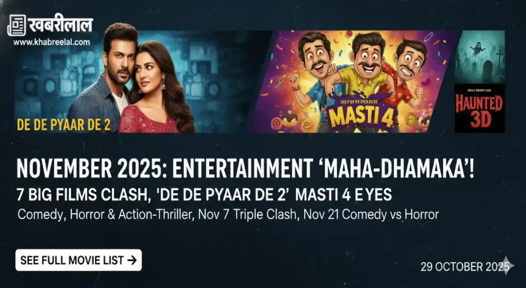 november 2025 movie releases de de pyaar de 2 masti 4 and predator badlands