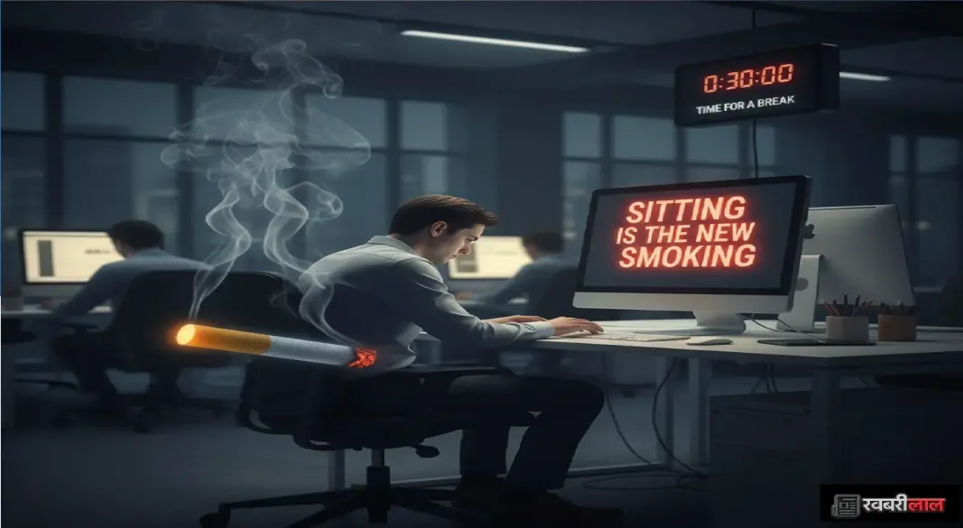 “Deadly Habit: Sitting is the New Smoking, 2-Minute Break Every 30 Minutes Can Save Life”