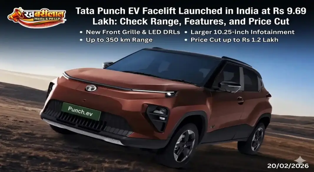 Tata Punch EV Facelift Launched in India at Rs 9 69 Lakh Check Range Features and Price Cut