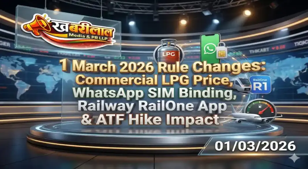 1 March 2026 Rule Changes Impacting LPG WhatsApp and Railways