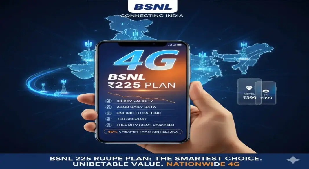 BSNL Launches ‘Masterstroke’ Plan: 40% Cheaper than Airtel-Vi, 2.5GB Daily at ₹225